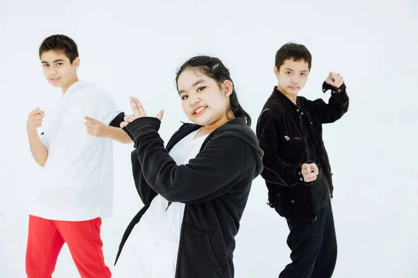 Escola Primária Movimento Lições Dançarinas Performance Dance Sala Aula Dança — Fotografia de Stock