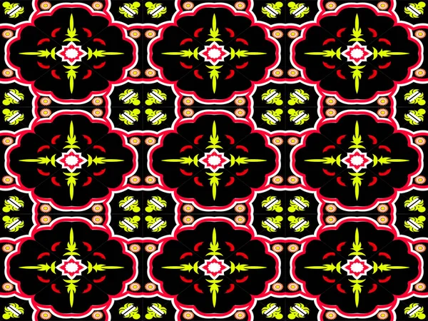 Traditional Ethnic Geometric Fabric Pattern — Stok Vektör