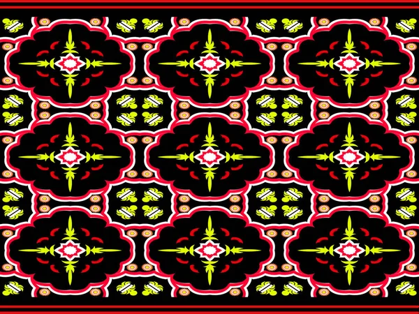 Modèle Traditionnel Tissu Géométrique Ethnique Pour Conception Tissu Robe — Image vectorielle