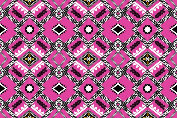 Traditional Ethnic Geometric Fabric Pattern — 스톡 벡터