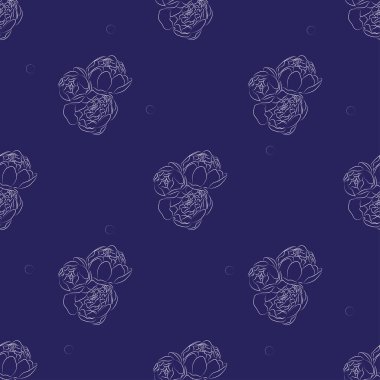 Çiçekli, dikişsiz desenler, bahar sonu gelmeyen desen, mürekkep eskiz sanatı. Düğün davetiyeleri, duvar kağıtları, tekstil ve ambalaj kağıtları için vektör illüstrasyonu