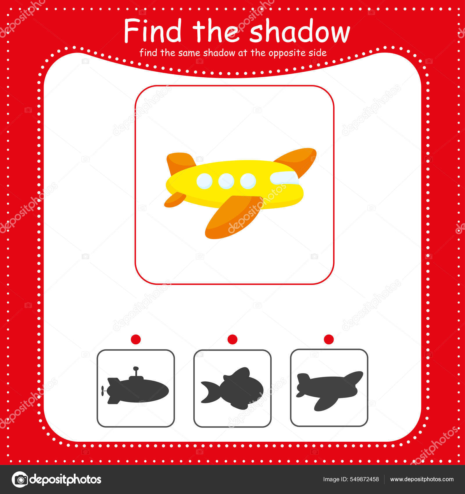 Encontre a sombra certa .. jogos educativos. jogos de lógica para
