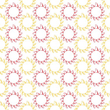 Çizgisiz güneş deseni çocuklar için kumaş, tekstil, posterler, kartpostallar. Hava arkaplanı
