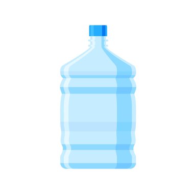 Water gallon bottle vector illustration in flat style. Water container in cartoon style. Water bottle vector illustration in flat style. Isolated design on white background