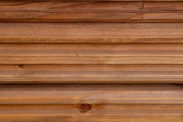 Zijaanzicht Van Houten Planken Elkaar Gestapeld — Stockfoto