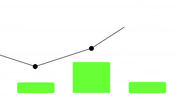 Animace pomocí sloupcového grafu — Stock video