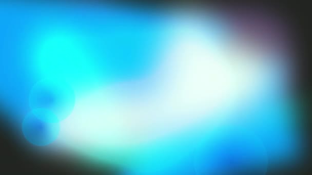 Looped Animation Abstract Cool Colors Blurry Blue Changing Light Sources — Stock Video