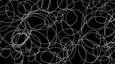 Beyaz çizimlerle 2B mistik animasyon