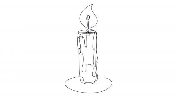 Burning Candle Outline Drawing Images Pictures