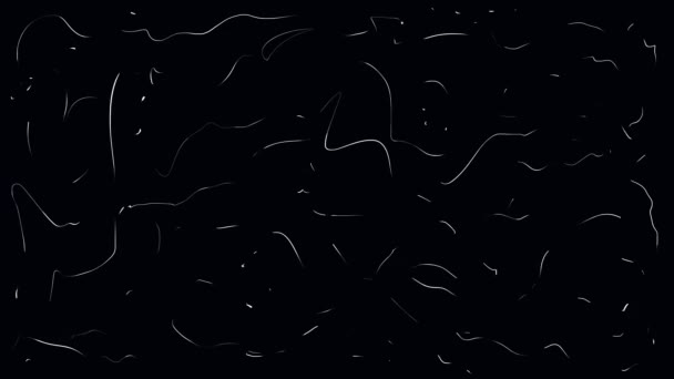 Длинные Винтажные Царапины Анимация Случайных Полос Видео Альфа Каналом Фильтр — стоковое видео