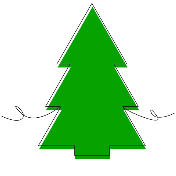 白い背景に緑のカラースポットと一列にシンプルな幾何学的ハーリンボーン 生態系 きれいな空気 クリスマスのシンボルとストックイラスト ベクトル松の木 — ストックベクタ