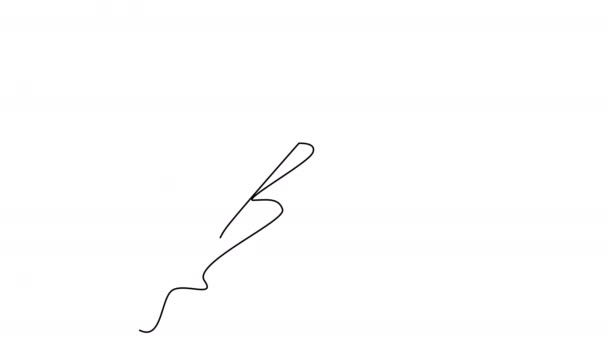 Egy egyszerű petárdát rajzolok egy sorba. — Stock videók