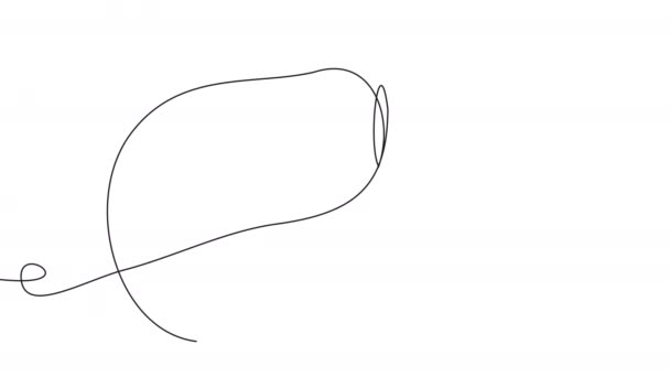 Self-drawing a human liver in one line — Stock video