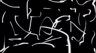 Animation of street doodle with white spray