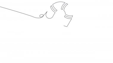 Kendi kendine çizen lolipop çubuğu beyaz ekranda yeşil noktalar.