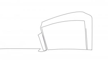 Tıbbî kliniğin beyaz arka planda kendi kendine çizimi