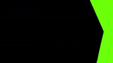 Oklarla karalama geçişi ve yeşil ekran ile çözünme.