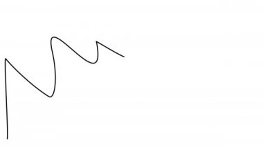 Dalgalı bir oku tek satırda çizmek