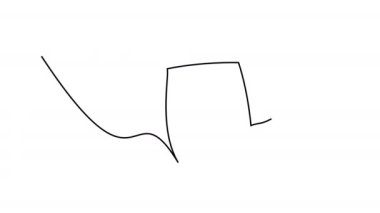 Düşüşün ardından kendi kendine çizim çizimi.