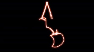 Neon boks eldivenleri kırmızıdır..