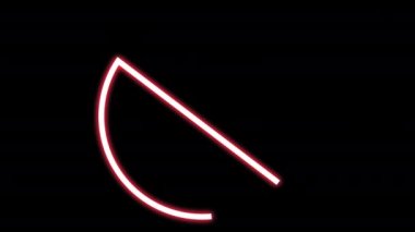 Neon yasaklama işareti.