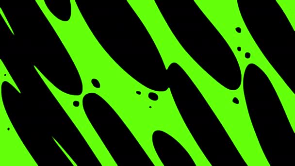 Animation of joining ink blobs on a green screen. — Vídeos de Stock