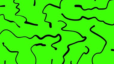 Çizgiler ve noktalarla soyut doldurma 