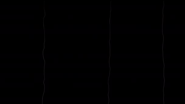 Retro Animation White Scratches Transition Lines Retro Film Effect Stock — Stok video