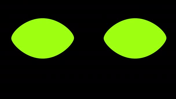 Animation Transition Blinking Eyes Displacement Frame Movement Organ Vision Video — ストック動画