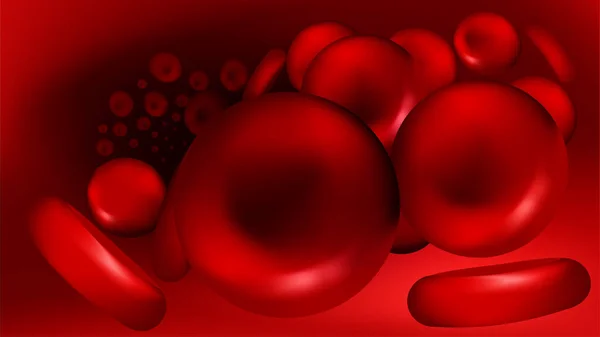 Red Blood Cells Vein Erythrocytes Eps Vector Format Stock Illustration — Vector de stock