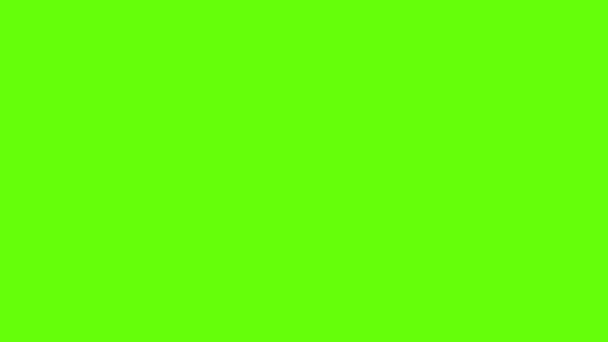Transition Black Blobs Ink Lines Green Screen Doodle Background Rough — Stockvideo