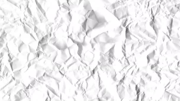 Stop Motion Video Crumpled Paper Video Texture Distortions Fractures — Stockvideo