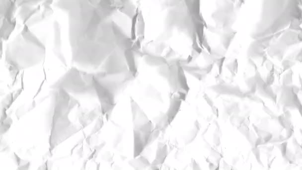 Stop Motion Video White Mint Paper Video Texture Distortions Fractures — Wideo stockowe