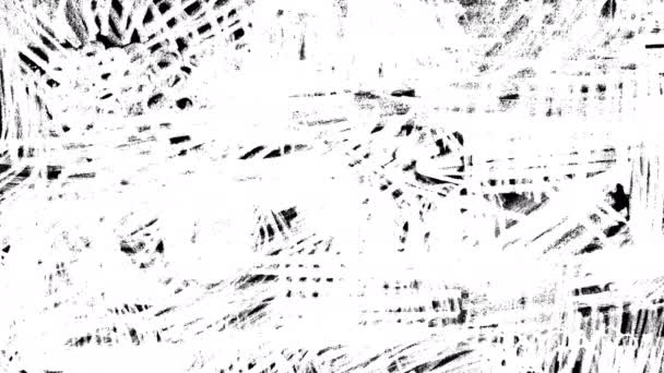 Fill Screen White Textural Strokes Pencil Doodle Drafts Chalked Black — Wideo stockowe