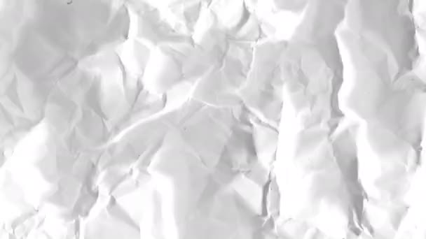 Stop Motion Video Crumpled Paper Video Texture Distortions Fractures Animation — Vídeo de Stock