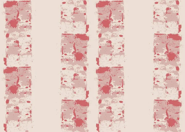 Abstract Background Red Pink Brush Painted Stripes Seamless Repeatable Vector — Wektor stockowy