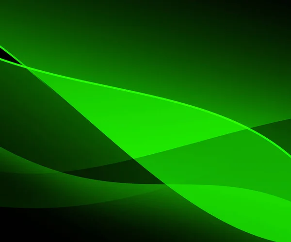 Świecące Zielone Abstrakcyjne Kształty Nowoczesny Design Tle Tapety Futurystyczne Modne — Zdjęcie stockowe