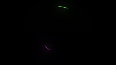 Soyut Parlayan Neon Gradyan Renk Işıkları 4K Canlandırma döngüsünde. Modern renkli neon ışıklar arka plan