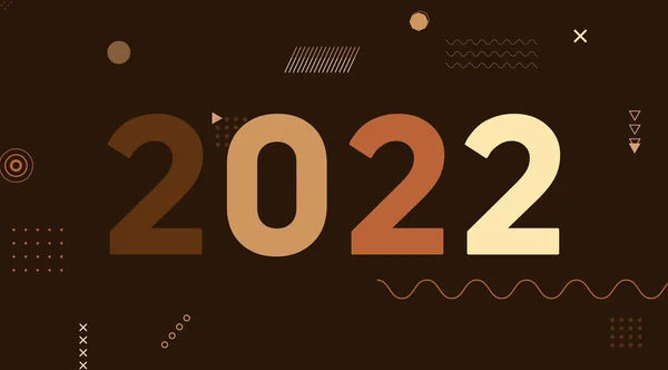 Разнообразие Этническая Принадлежность Новый Год 2022 Концепция Фона Элегантных Цветах — стоковое фото