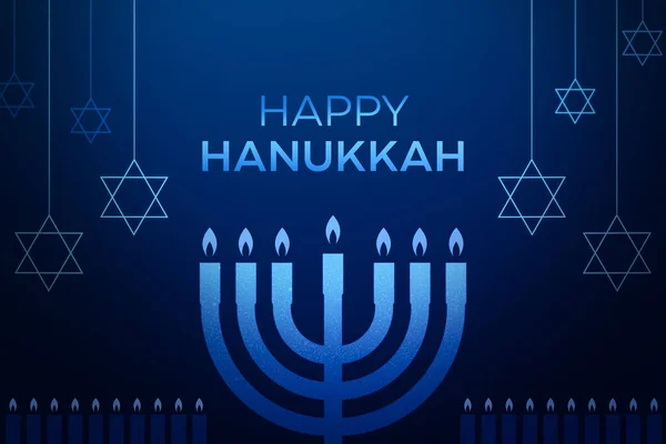 Hanukkah Glitter Background Greetings Candles Jewish Menorah Backdrop — стокове фото