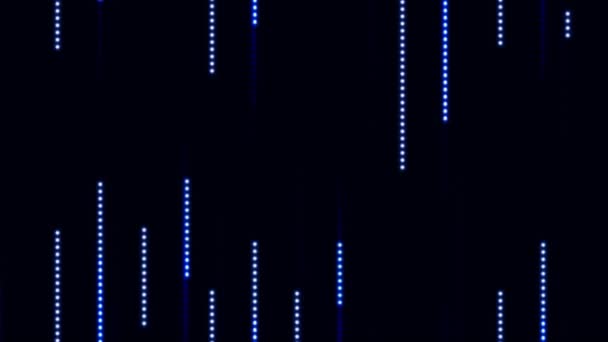 アブストラクトライト青の色で速く動く光るライトを持つアニメーション4Kループ — ストック動画