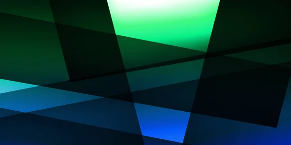 绿色和蓝色摘要形状背景墙纸 随机背景设计 — 图库照片