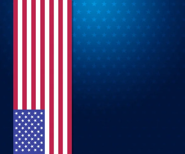 アブストラクト 空のコピースペースと背景の星を持つ米国バナーポストデザイン — ストック写真