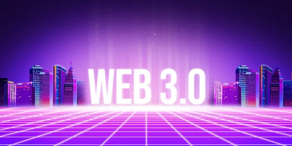 未来のWeb 0の概念概要新技術の概念による科学的背景 近代科学技術の背景 — ストック写真