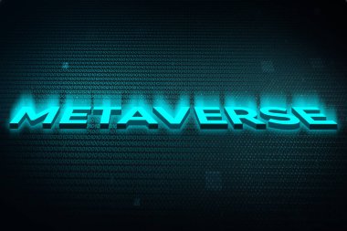 3 Boyutlu Metin Tasarımlı Soyut Metal Kavram Arkaplan Duvar Kağıdı.