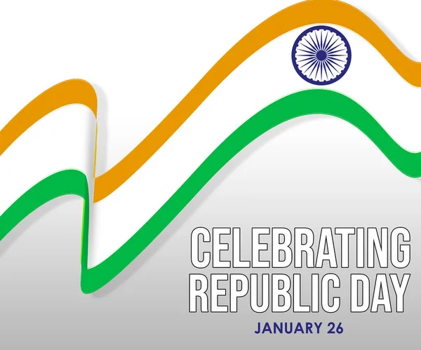 Świętowanie Dnia Republiki Indyjskiej Abstrakcyjny Koncepcja Patriotyczna Tło — Zdjęcie stockowe
