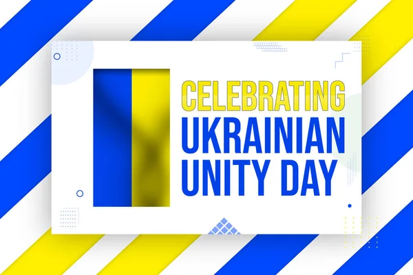 Célébration Journée Unité Ukrainienne Arrière Plan Abstrait Concept Unité Avec — Photo
