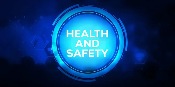 Zdrowie Bezpieczeństwo Streszczenie Elegant Blue Nowoczesna Koncepcja Medyczna Zdrowotna — Zdjęcie stockowe