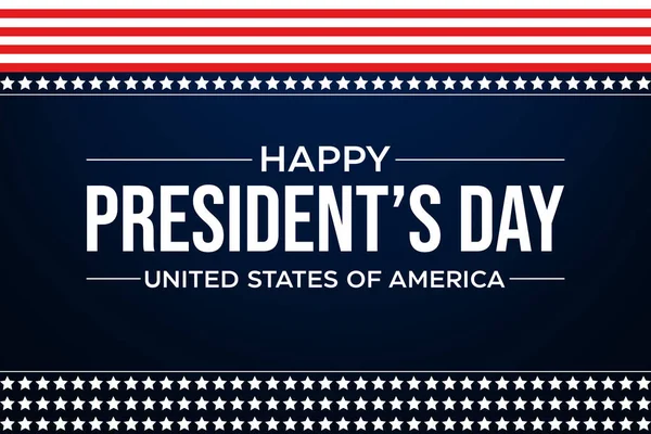 Happy Presidents Day Hintergrund Mit Sternen Und Roten Linien Moderner — Stockfoto