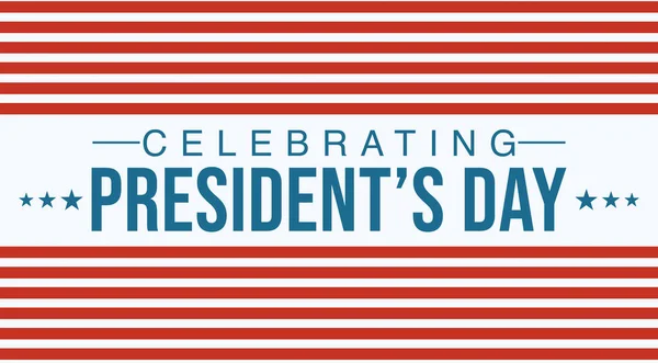 总统日庆祝的概念背景与红条带在古色古香的色彩 美国爱国背景 — 图库照片